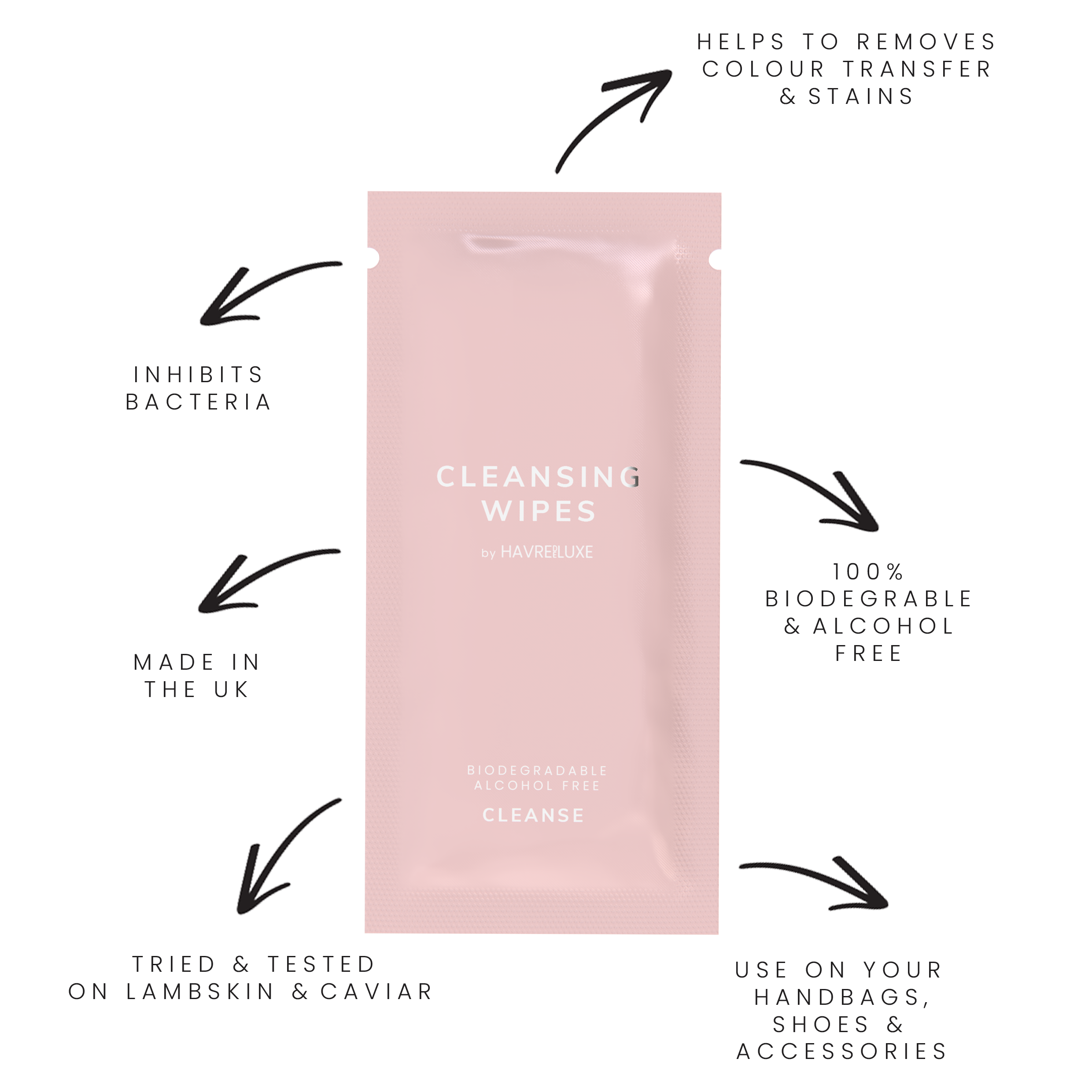 Fabric & Leather Single Cleansing Wipe